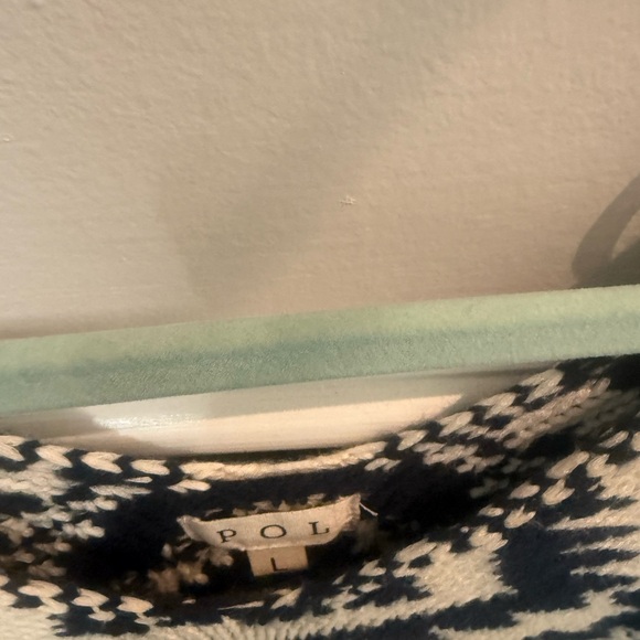 POL Black and Cream Geometric Sweater - Picture 2 of 6